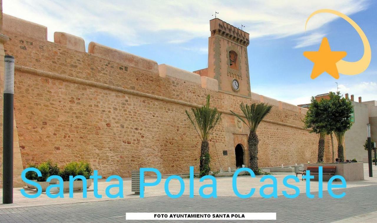 Playa 500M Y Centro Pueblo 600M, Piscina, 4 Clim, 2 Parkings Lejlighed Santa Pola Eksteriør billede