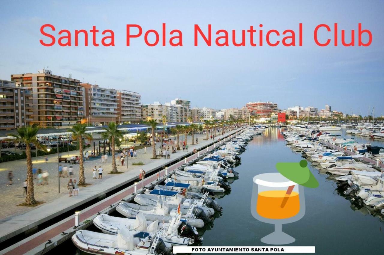 Playa 500M Y Centro Pueblo 600M, Piscina, 4 Clim, 2 Parkings Lejlighed Santa Pola Eksteriør billede